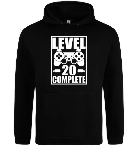 Женская толстовка (худи) Level 20 complete Черный фото