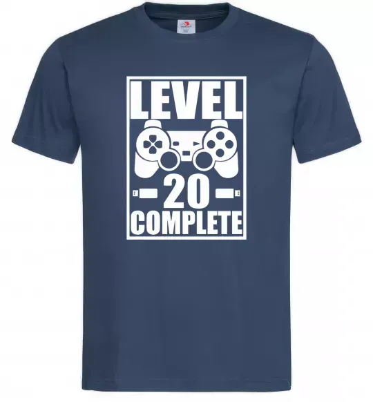 Мужская футболка Level 20 complete Темно-синий фото