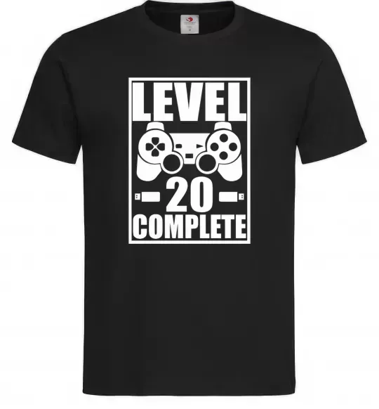Мужская футболка Level 20 complete Черный фото
