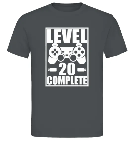 Мужская футболка Level 20 complete Графит фото