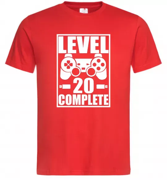 Мужская футболка Level 20 complete Красный фото