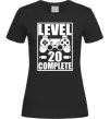Женская футболка Level 20 complete Черный фото