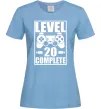 Женская футболка Level 20 complete Голубой фото