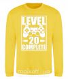 Світшот Level 20 complete Сонячно жовтий фото