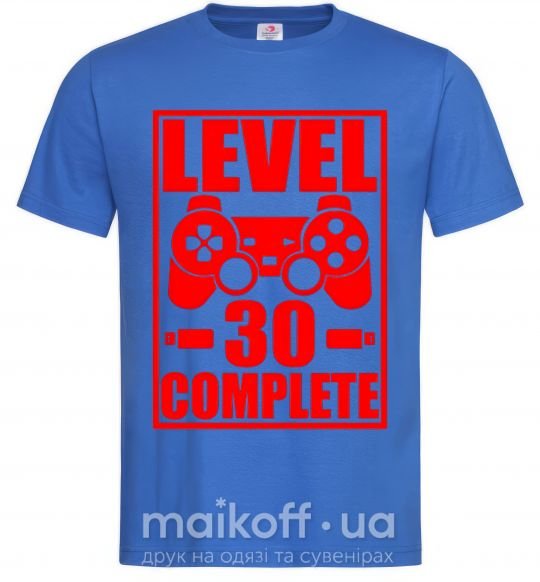 Чоловіча футболка Level 30 complete с джойстиком Яскраво-синій фото