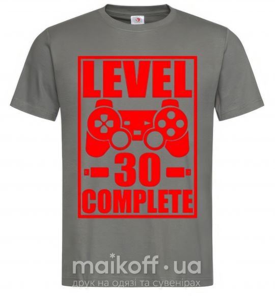 Чоловіча футболка Level 30 complete с джойстиком Графіт фото