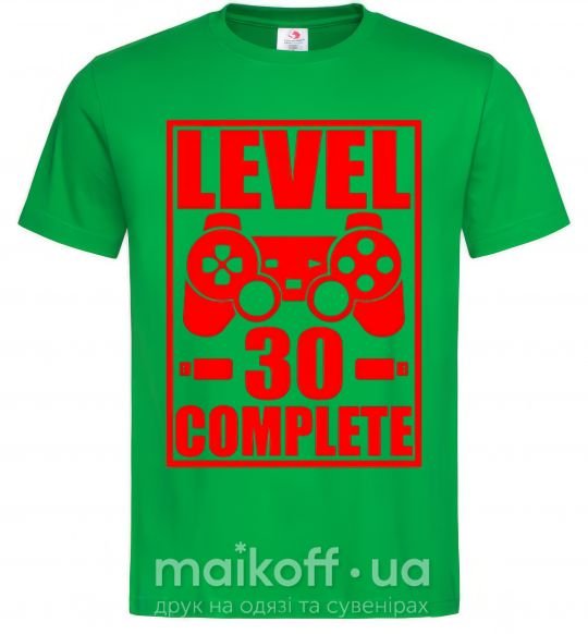 Чоловіча футболка Level 30 complete с джойстиком Зелений фото