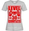 Женская футболка Level 30 complete с джойстиком Серый фото