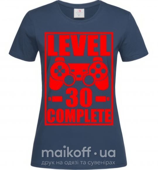 Женская футболка Level 30 complete с джойстиком Темно-синий фото