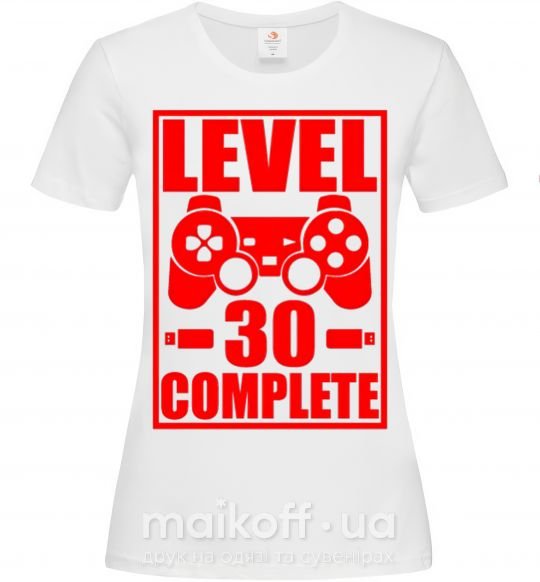 Жіноча футболка Level 30 complete с джойстиком Білий фото