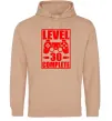 Мужская толстовка (худи) Level 30 complete з джойстиком Песочный фото