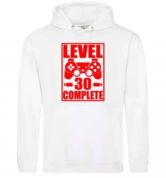 Женская толстовка (худи) Level 30 complete з джойстиком Белый фото