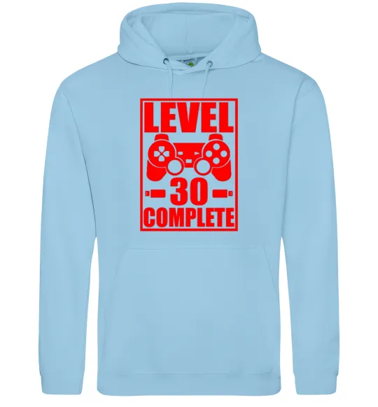 Женская толстовка (худи) Level 30 complete з джойстиком Голубой фото