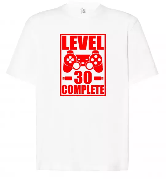 Футболка Оверсайз Level 30 complete з джойстиком Белый фото