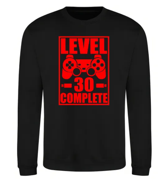 Світшот Level 30 complete з джойстиком Чорний фото