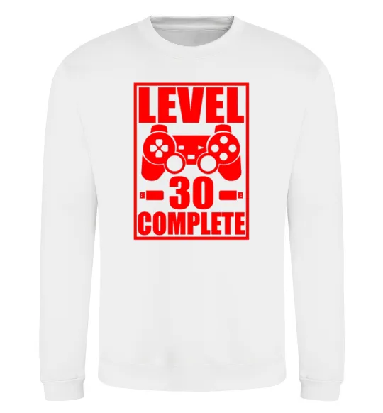 Світшот Level 30 complete з джойстиком Білий фото