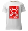 Мужская премиум футболка Level 30 complete з джойстиком Белый фото