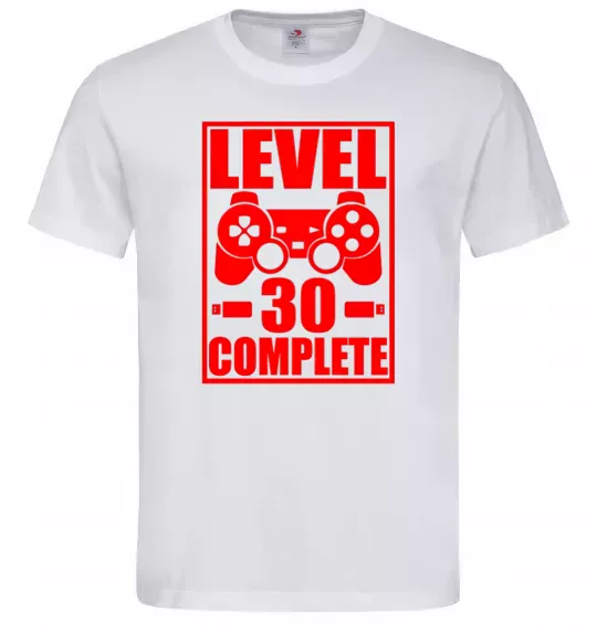 Мужская футболка Level 30 complete з джойстиком Белый фото