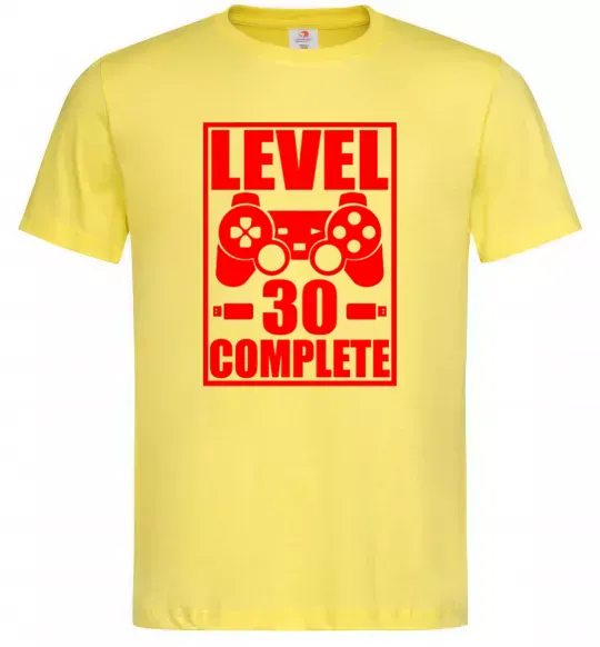 Мужская футболка Level 30 complete з джойстиком Лимонный фото