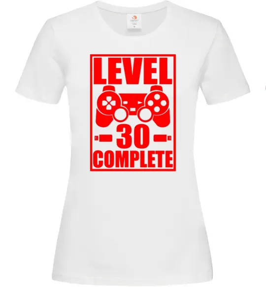 Женская футболка Level 30 complete з джойстиком Белый фото