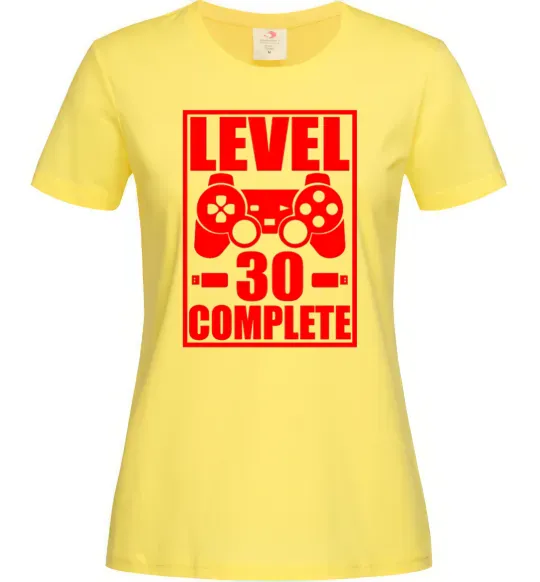 Женская футболка Level 30 complete з джойстиком Лимонный фото