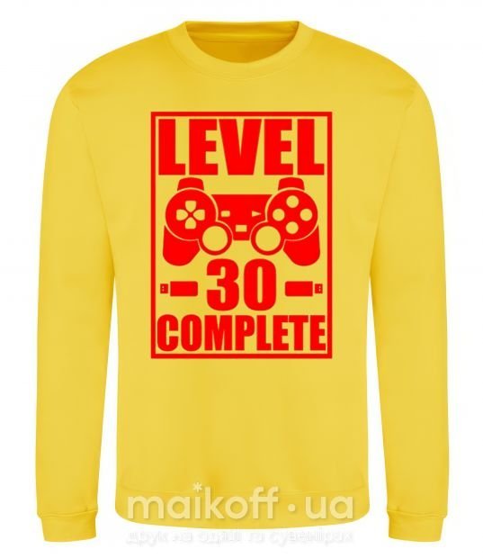 Свитшот Level 30 complete с джойстиком Солнечно желтый фото