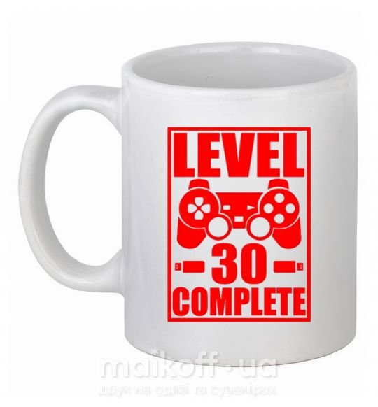 Чашка керамическая Level 30 complete с джойстиком Белый фото