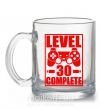 Чашка скляна Level 30 complete с джойстиком Прозорий фото