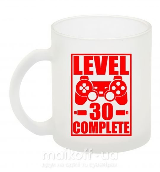 Чашка скляна Level 30 complete с джойстиком Фроузен фото