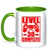 Чашка с цветной ручкой Level 30 complete з джойстиком Зеленый фото