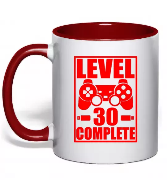 Чашка с цветной ручкой Level 30 complete з джойстиком Красный фото