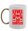 Чашка с цветной ручкой Level 30 complete з джойстиком Золото фото