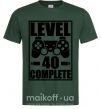 Мужская футболка Game Level 40 complete Темно-зеленый фото