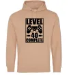 Женская толстовка (худи) Game Level 40 complete Песочный фото
