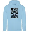 Жіноча толстовка (худі) Game Level 40 complete Блакитний фото