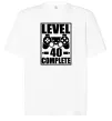Футболка Оверсайз Game Level 40 complete Белый фото