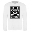 Свитшот Game Level 40 complete Белый фото