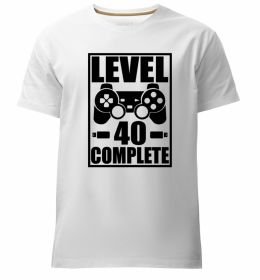 Мужская премиум футболка Game Level 40 complete