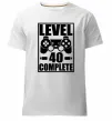 Мужская премиум футболка Game Level 40 complete Белый фото
