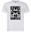 Чоловіча футболка Game Level 40 complete Білий фото