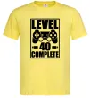 Чоловіча футболка Game Level 40 complete Лимонний фото