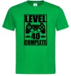 Чоловіча футболка Game Level 40 complete Зелений фото