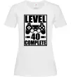Женская футболка Game Level 40 complete Белый фото