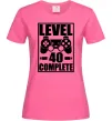 Женская футболка Game Level 40 complete Ярко-розовый фото