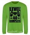Світшот Game Level 40 complete Лаймовий фото