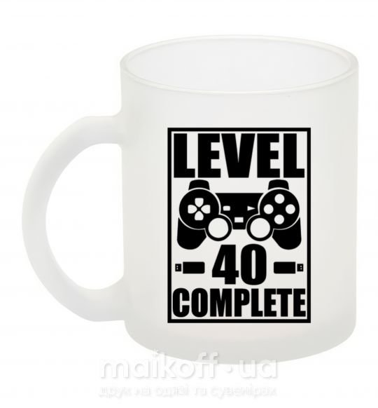 Чашка стеклянная Game Level 40 complete Фроузен фото
