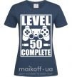 Жіноча футболка Level 50 complete Game Темно-синій фото