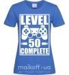 Женская футболка Level 50 complete Game Ярко-синий фото