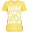 Женская футболка Level 50 complete Game Лимонный фото