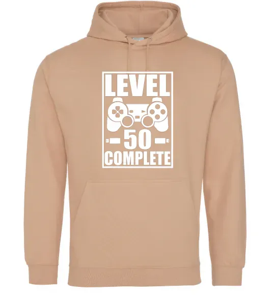 Женская толстовка (худи) Level 50 complete Game Песочный фото